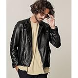 ナノ・ユニバース（メンズ）（nano universe） 【18AW】【予約商品】オイルドレザーセミダブルライダース【010ブラック/M】