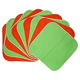 Planet Wise Flannel Wipes, Lime/Tangerine by Planet Wise