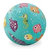 Crocodile Creek Fish Playground Ball, Teal, 7" [並行輸入品]