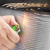 SOOMJ 断熱マット 熱反射 吸音 遮音防音材料 業務用 保冷保温シート 遮熱 (5mアルミ箔, 厚さ30mm)