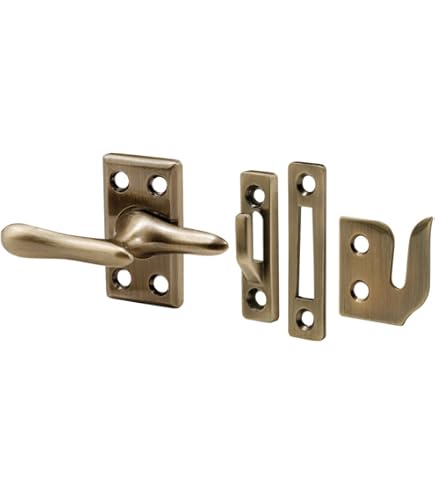 Prime-Line Casement Window Operator - 10-3/4" Brass Plated Reversible Crank Operator