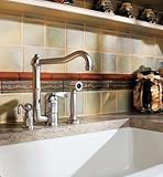 Rohl A3608/11LPWSSTN-2 Country Single Handle Kitchen Faucet Finish: Satin Nickel, Side Spray: with S