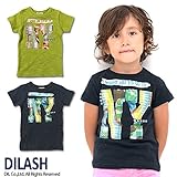 (ディラッシュ)DILASH 初夏'15 「NY」半袖Tシャツ 110 カーキ