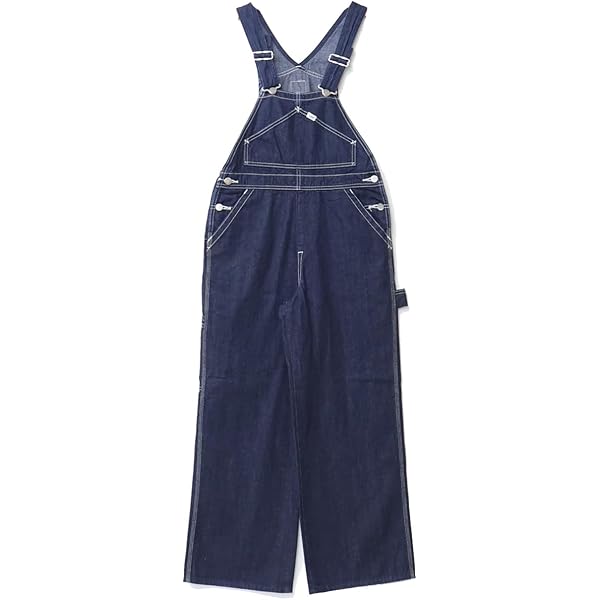 Amazon | [かぐれ] 【予約】デニムイージーサロペット INDIGO FREE