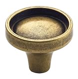 Amerock BP53041DBS Odeon Knob, Distressed Brass, 34mm Diameter [並行輸入品]