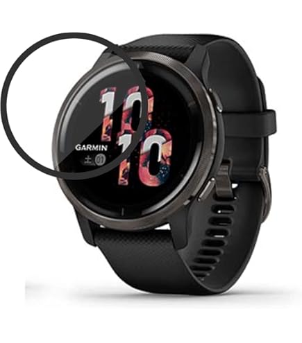 Amazon | garmin Venu 2用フィルム【3枚セット】貼りやすい高