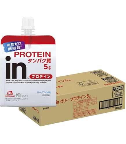 Amazon.co.jp: inゼリー プロテイン5g ヨーグルト味 (180g×6個