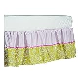 Lolli Living Poppy Seed Dust Ruffle, Green Damask by Lolli Living [並行輸入品]