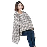 授乳ケープ ポンチョ服 授乳カバー 授乳用ケープ マタニティウエア 授乳 授乳服 トップス カットソー 体型カバー 紫外線対策グッズ UVカット 出産祝い ギフト ベビー用品 おでかけ用品 (イエロー