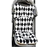 HUNTERMAX ベビーカークッション ベビーカーシート チャイルドシートオーガニックコットン ヘッドサポーター ベビーカーマット 柔らかい 出産準備 オールシーズン 暖かい 防寒 冬 お出かけ 出