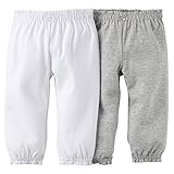 カーターズ Carter's ボディスーツにぴったり！ とっても柔らかな綿パンツ 2枚組 100% 綿 コットンリブ 女の子 春秋 Essential 2-Pack Pants 24M (83-86c