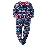 Carter's(カーターズ) ベビー ボーイズ ガールズ カバーオール つなぎ 長袖 フリース ネイビー ブルー ハート baby - sw 1 pc fleece (18M(80))