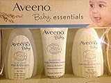 Aveeno Baby Essentials 8 Oz Set (Wash and Shampoo, Daily Moisture Lotion, Calming Comfort Bath) by A
