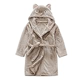 YUEGUANG 子供 バスローブ キッズ ベビー バスローブ もこもこ ルームウェア かわいい フード付 ねずみ うさぎ 全3カラー さわり心地抜群 出産祝い 贈り物に (M(対応身長110~130