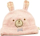 ベビー 帽子 アニマルシャロット 43-1002 ピンク(ウサギ) S
