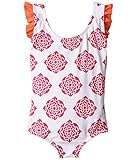 [ハットレイ] Hatley Kids ガールズ Henna Floral Swimsuit (Toddler/Little Kids/Big Kids) 水着 White 2T Toddler [並