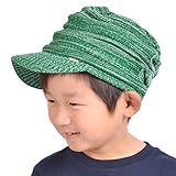 （カジュアルボックス）CasualBoxキッズ サマーニット キャスケット 4色 52-56cm キャスケット 夏 日よけ帽子 uv 帽子　男の子 女の子 charm チャーム (ミックスグリーン)