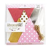 ノルコーポレーション メモリコ ゴールド memorico gold フラッグガーランド ~ゴールド~ ピンク