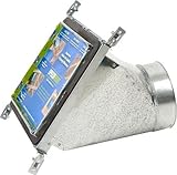 Speedi-Boot SBH-8107 FB 8-Inch Width by 10-Inch Length to 7-Inch Diameter 45-Degree Register Vent Bo
