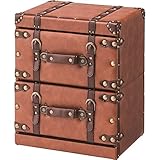 デザインチェスト タンス 【 I.W 】アイダブリュー 2段 合皮 IW-272