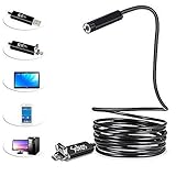 Endoscope, Snake Camera, Sokos Micro USB Borescope Waterproof Inspection Camera for Laptops and USB 
