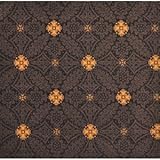 Joy Carpets Any Day Matinee Fort Wood Theater Area Rugs 46-Inch by 64-Inch by 0.36-Inch Brown [並行輸入品
