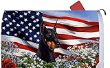 Dobermanブラック/タンCropped – Best of Breed愛国I Dog Breedメールボックスカバー