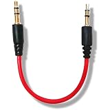 3.5mmステレオミニプラグ 短い 10cm オーディオケーブル オス-オス DAIAD 短いAUX LINEケーブル (S-S)