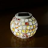 ソーラーライト ガーデン LED 防水 最大12時間点灯 100×130 （テクスチャデザイン）ガーデンライト / 庭の照明 / ガラス / イルミネーション / ガーデニング / ソーラー / ライ