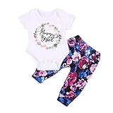 赤ちゃん ロンパース レター プリント 白いし 短い上着 小柄にある 長パンツ 0-18M (3-6M)