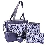 Boppy Golden Diaper Bag, Plaza Tiles, Grey by Boppy