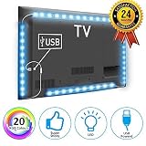 top-max LED TVテレビPCバックライトRGB 5050ストリップライト40 – 60インチテレビ、USB電源供給の60個LED mul-ti Colour Changing照明( 2 x 