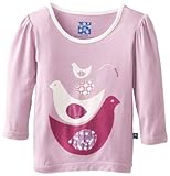 KicKeeパンツベビー女の子長袖パフTシャツ US サイズ: 0-3 months カラー: パープル