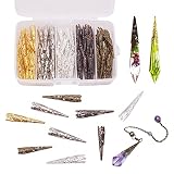 KyeeaDIY 金具 キャップ 5色 100個 ゴールド シルバー ブラス 樹脂 レジン型 ハンドメイド ジュエリー パーツ アクセサリー 手作り UVレジン シリコン型 DIY プレゼント (キャップ100個セット)