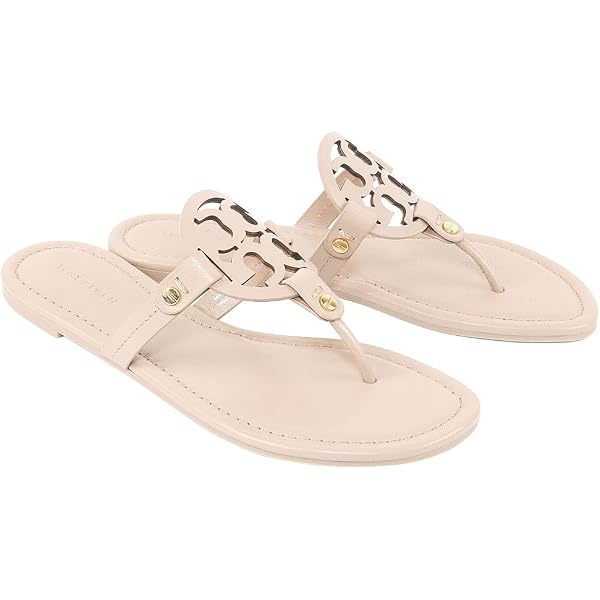 Amazon.co.jp: Tory Burch 79985 200 Women's Slide Sandals, US 6