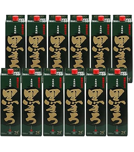 Amazon.co.jp: 【霧島酒造】黒霧島 パック 25度1800ml 12本【2