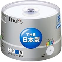 That's CD-R 50枚 700MB 2-40倍速 日本製　太陽誘電 51xqsGkYvTL._AC_UL210_SR210,