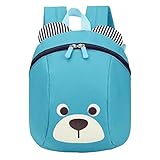 アンチ失われた幼稚園のバックパックかわいい犬ショルダーバッグスクールバッグ、アズール