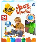 Kids @ Workのブロック、ボックス24ピースセットin Windowボックス