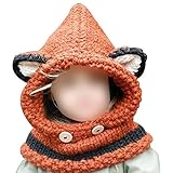 （デマ―クト）De.Markt かわいい風 ニット帽 ニット帽子 ベビー キッズ 赤ちゃん 子 子供 用 かわいい 防寒 首まで保護して