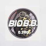 マニアックコレクション(maniac collection)BBボトル サバゲ―ステッカー 手榴弾 白 1枚 BIO B.B. バイオビービー ボトルシール オリジナル サバイバル (0.28g)