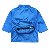 CXYP コート ベビー服 夏 薄手 キッズ パーカー 収納バッグ付き ラッシュガード フード付き 長袖 UVカット 日焼け防止 冷房対策 ブルゾン ジャンパー 可愛い 男の子 女の子 通園 通学 (