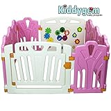 Kiddygemパズルとビープ楽しいベビー10パネルベビーサークル、ピンク