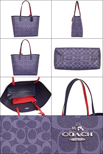 [コーチ]&nbsp;COACH&nbsp;バッグ&nbsp;(トートバッグ)&nbsp;F58293&nbsp;デニム×ミッドナイト&nbsp;SVM2Q&nbsp;シグネチャー&nbsp;トートバッグ&nbsp;レディース&nbsp;[アウトレット品]&nbsp;[並行輸入品]