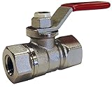 Muellerボールバルブ< 0.25 % Lead Threaded 1 / 2 " IPSクロム四半期Turnクロムメッキバルク