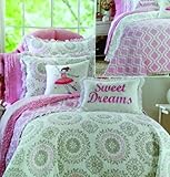 Nicole Miller Home Kids Reversible Quilt (Grey, Pink and White) Size: Twin [並行輸入品]