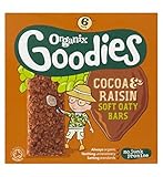 Organix Goodies Organic Cocoa & Raisin Soft Oaty Bars 6 x 30g (Pack of 2) - Organixは6×30グラムの有機カカオ＆レー