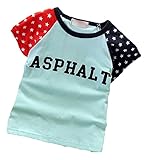 星柄 Tシャツ 女の子 男の子 男女兼用 ベビー 90cm 白色 青色 緑色 灰色 半袖 春 (グリーン)