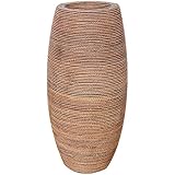 ＦＲＰ製プランター  　鼓型プランター(縄編柄)　 60x121cm     fr3WE120