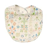 （オーシャン＆グラウンド）Ocean & Ground スタイ Happy Tiles:よだれかけ/ビブ★ F グリーン